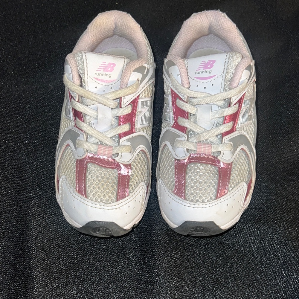 New Balance Kids' Sneakers in Pink and Cream